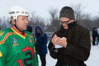 Открытие новой хоккейной площадки в селе Калининское *** Саратовская область, город Маркс - декабрь 2018 год (marksadm.ru)