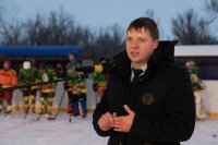 Открытие новой хоккейной площадки в селе Калининское *** Саратовская область, город Маркс - декабрь 2018 год (marksadm.ru)