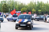 74 автомобиля приняли участие в автопробеге в честь Дня Победы *** Саратовская область, город Маркс - май 2019 год (marksadm.ru)